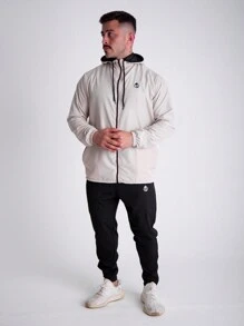 Type One Men's LINED Waterproof Windbreaker Jacket - Beige - View 3