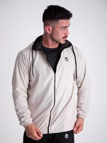 Type One Men's LINED Waterproof Windbreaker Jacket - Beige - View 2