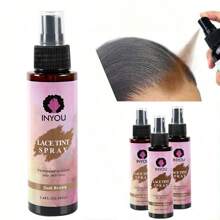 Spitze Tönung Spray für Perücken, wasserfestes Spitze Tönung Schmelzendes Mousse Spray Abdeckstift für Spitze Verschluss Vorderteil Perücken Toupets Kantenkontrolle Spitze Tönung Spray schmelzen Form