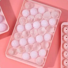 1pc/2pcs Ice Ball Maker Mold, Household Fridge Round Ice Cube Tray, Commercial Ice Mold, Suitable For Valentine's Day, Christmas, Halloween