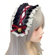 1 Băng đô chuông dễ thương cho nữ, thích hợp để đeo hàng ngày, hóa trang, phong cách Lolita Gothic, Halloween ngọt ngào và đáng yêu - Nhiều màu - Xem 8