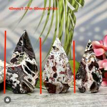 Autêntica pedra preciosa de ágata mexicana - Cristal radiante para meditação, chakra cardíaco e decoração festiva | Presente perfeito para o dia dos namorados e feriados