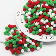 230 quả cầu bông hỗn hợp 8mm, mềm mại, bông xù, hình macaron, bông xù Giáng sinh, nhiều màu sắc, hiệu ứng chuyển màu, đồ trang trí thủ công DIY - Quả cầu lông 8mm - Xem 5