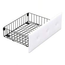 Metal Platform Bed With 3 Drawers, Storage Headboard, King, Gold