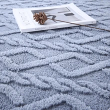 Alfombra trenzada de poliéster, diseño moderno y elegante, 1.40 x 200 cm - 140 x 200 cm - Ver 8