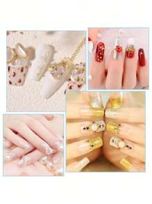 3D Nails Art Charms Gold Silver Caviar Beads For Nails Mini Nail Rivets Jewelry Decoration Pixie Crystal Rhinestones Kit Women Professional Manicure Supplies Nail Gems - Multicolor - View 4