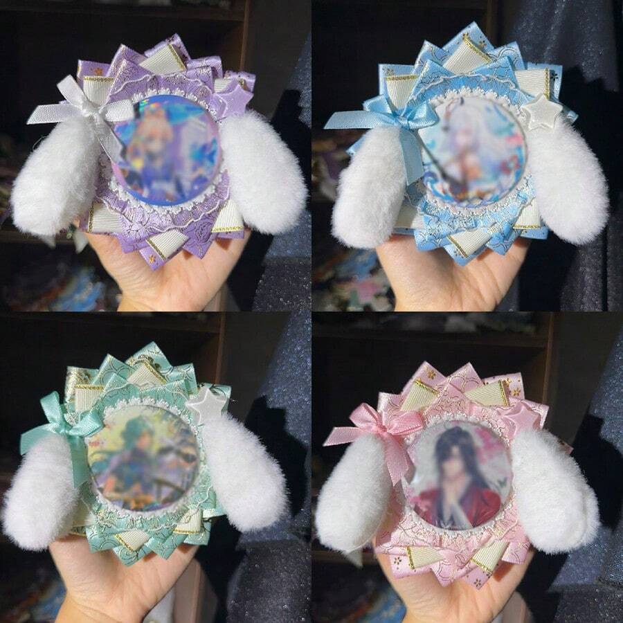 Originale e carino portabadge a forma di cane - adatto per badge da 58-65mm, ideale per tornare a scuola