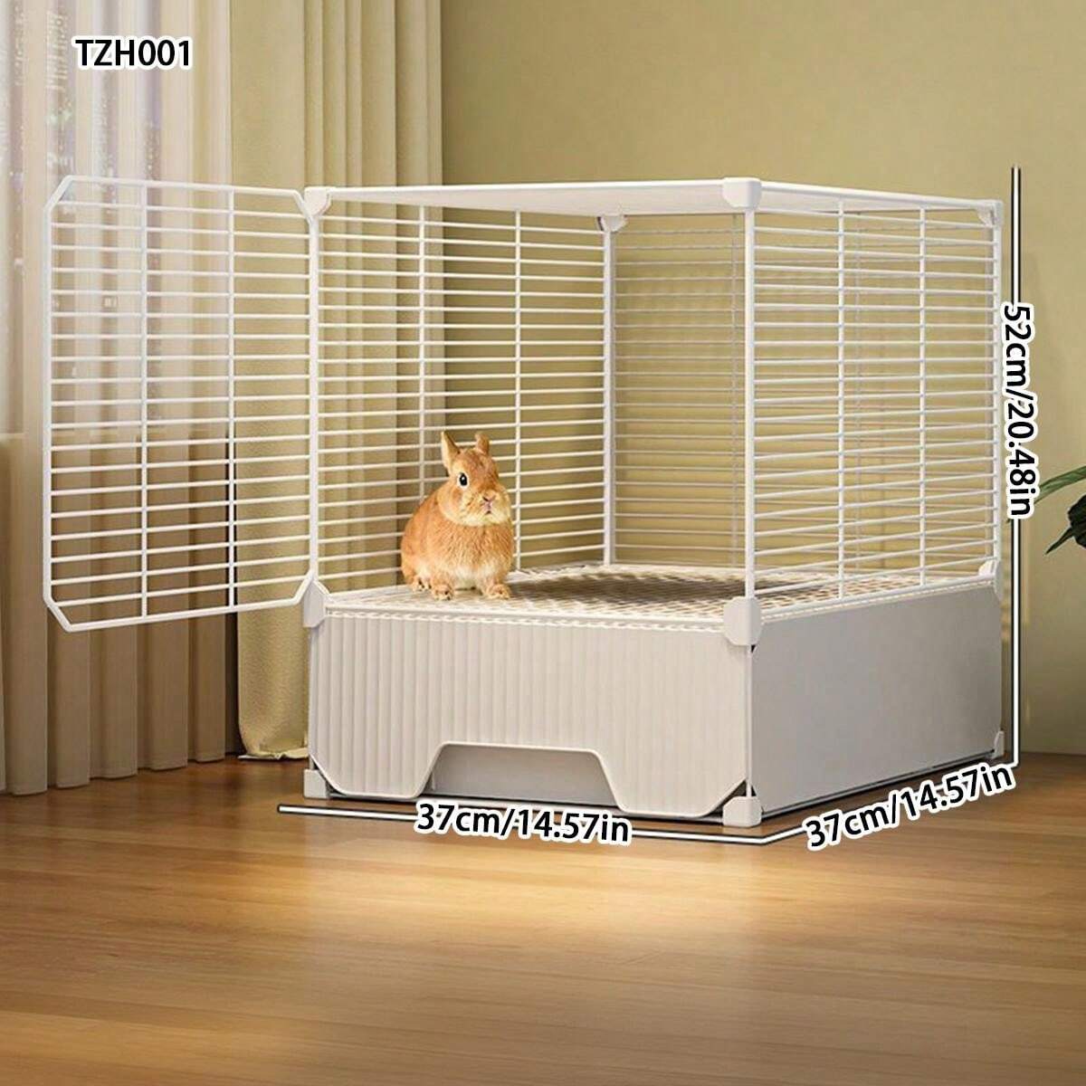 Large Size Lockable Indoor Rabbit Cage With Litter Tray, For Home Use