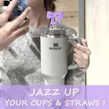 3 件套马克杯配件，1 个 10 毫米弧形吸管盖，1 个水瓶盒，1 个带手柄的玻璃吊饰链 - 彩色 - 查看 20