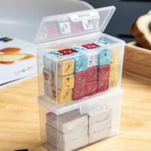 1 hộp đựng thực phẩm trong suốt, hộp bảo quản phô mai, hành tây, gừng, tỏi và trái cây, tủ lạnh chuyên dụng, nắp lật, ngăn đựng bơ - 1 hộp bao bì khối phô mai - Xem 7