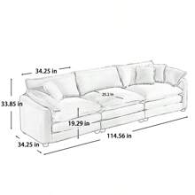 Modern Fabric Living Room Set Of 2 Sofas With One 2-Seat Sofa And One 3 - Seat Sofa, Upholstery Large Deep Seat 2 Seatr And 3 Seater Sofa Set, Light Beige Corduroy Fabric
