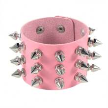 Punk Stuff Spiked Bracelet Wrist Cuffs Studded Leather Bracelet Wristbands Goth Bangle Fashion Jewelry