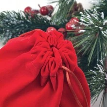 12 Stück Flanell Geschenktüten mit Zugband - Cartoon bedruckte Leinwandtaschen, geeignet für Partys, Hochzeiten, Geburtstage, Jahrestage - Weihnachten, Halloween, Thanksgiving, globale Feiertagsereignisse Geschenktüten (Muster zufällig), Weihnachten