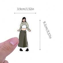 65 件摩卡女孩贴纸乙烯基美学贴纸适用于剪贴簿、日记、笔记本电脑、保险杠、滑板、水瓶、电脑、手机、卡通、安全帽、汽车贴纸和贴花 - 彩色 - 查看 3