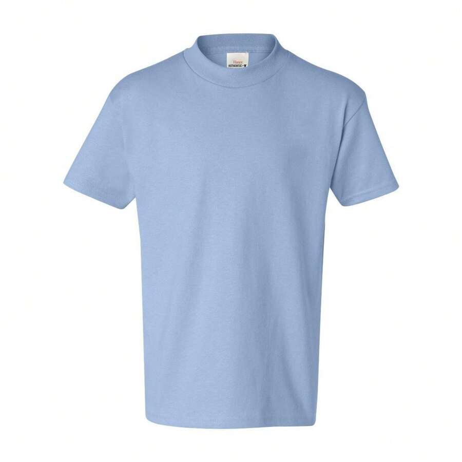 Hanes Authentic Youth T-Shirt - (SA544) - Dusty Blue - View 1