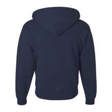 JERZEES Super Sweats NuBlend Full-Zip Hooded Sweatshirt - 50% Cotton/50% Polyester - (SA441) - 藏蓝色 - 查看 2