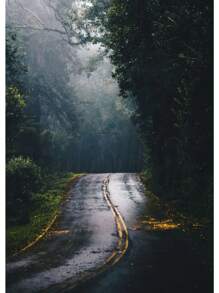 1pc Đẹp Rừng Xanh Đậm Sương Mù Núi Phong Cảnh Phong Cảnh Thiên Nhiên Poster Tranh Canvas Nghệ Thuật Treo Tường Hình Ảnh Trang Trí Phòng Nhà Không Có Khung - Nhiều màu - Xem 23