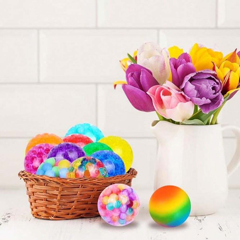 2/5/10/20PCS Stress Balls Fidget Toys, Colorful Squeeze Balls, Anxiety