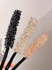 新款时尚仿珍珠和水钻发髻制作器，女士多功能美发工具 - 彩色 - 查看 9