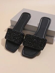 Women's Fashionable Sequin Sandals For Daily Wear
