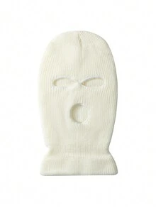 1 chiếc mũ len dệt kim dày 3 lỗ màu kẹo phong cách Y2K dành cho cả nam và nữ, thích hợp cho các bữa tiệc phong cách đường phố, mũ ấm áp ngoài trời mùa thu đông - Nhiều màu - Xem 25