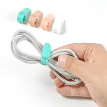 Silicone Cable Sorter Travel Reusable USB Cable Ties Cable Wrappers Wire Sorter Cable Storage Rack Pack - Multicolor - View 10