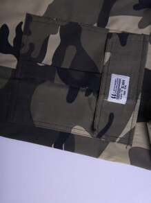 New Men's Outdoor Hiking Sports Camouflage Cargo Pants, Casual Trousers For Traveling, Trekking, Suitable For All Seasons - Khaki - View 3