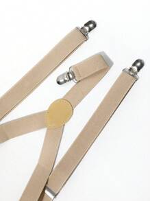 1入組中性水滴裝飾極簡風格背帶適用於日常 - 米色 - 查看 5