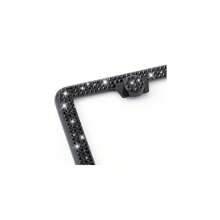 时尚专属闪亮水晶牌照框，闪亮牌照罩，防风雨水钻牌照架，不会遮挡牌照信息（1 件）