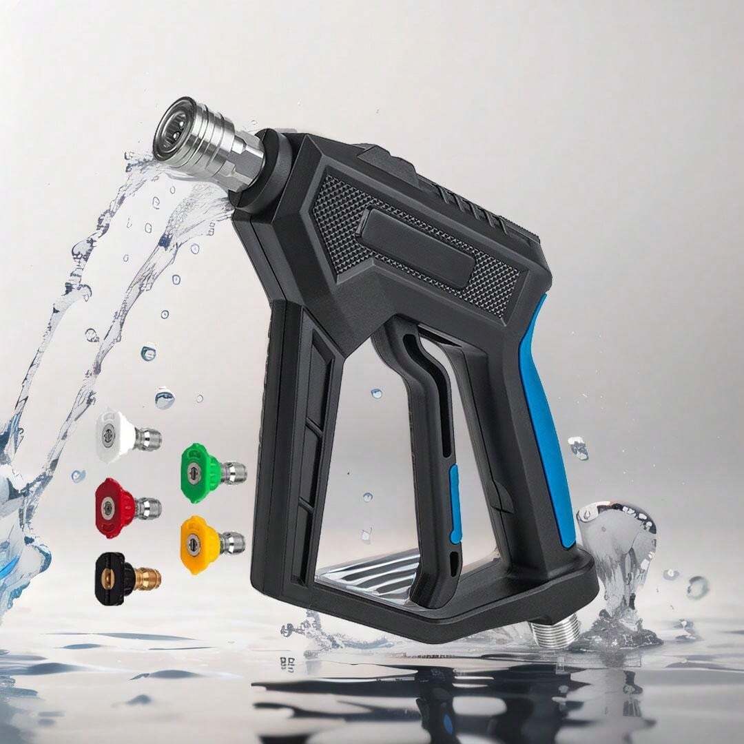 3000 PSI High Pressure Washer Gun With 5Color Quick Connect Nozzle