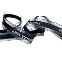 5 码 1 英寸宽缎带，适用于礼品包装、婚礼装饰、生日蛋糕、圣诞节 - 彩色 - 查看 4