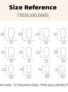 288 片法式芭蕾系列指甲贴，适合所有女性和女孩，采用纯闪光和法式设计，适合日常佩戴，按压指甲，美甲用品，美甲 - 粉色 - 查看 8