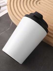 1pc Fashion Coffee Cup Bottle, Portable Vacuum Insulated Tumbler For Home & Car Use Water Bottle - Multicolor - View 10