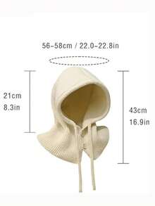 1 pieza Pasamontañas combinable con todo Gorro y bufanda de punto unisex, cálido y resistente al viento para actividades al aire libre como ciclismo, senderismo, esquí, Halloween - Multicolor - Ver 5