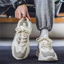 Men's Casual Sports Sneakers For Fall & Winter, Lightweight Anti-Slip Durable Black Elevator Shoes