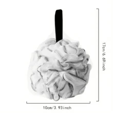 Shower Bath Sponge Large Soft Shower Loofah Body Exfoliating For Men And Women Showering - Black - View 8