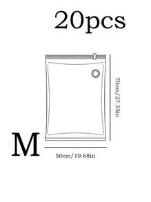 20pcs/1pc Transparent Vacuum Storage Bags, Travel Compression Bags, Holiday Clothes Vacuum Bags, Stackable Vacuum Compressed Bags Decor, Room Decor, Decorations, Decorations, Decor, Storage, Organizer Dress Pants Shoes Jeans Boots Skirtbedroom,Organizer,Organiser,Home Storage,White T Shirt Women,Black Pants Women,Ladies Winter Clothes,Dress,Winter Clothes For Ladies,Elegant Woman Dresses,White Shirt For Ladies,Long Sleeve,White Jumpsuit For Women,Spring Dresses For Women,Spring Outfits For Women,Spring,Spring Clothes,Minimalist,Summer Tops - Multicolor - View 19