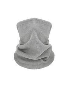 1pc Winter Warm Neck Gaiter Fleece Snow Skiing Windproof Face Mask Scarf - Multicolor - View 8