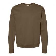Hanes Ecosmart Crewneck Sweatshirt - (SA369) - Khaki - View 1