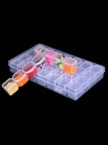 1 ou 2 peças DIY Diamond Painting Diamond Storage Box, 28 grades e 56 grades Especificação - Claro - Ver 8