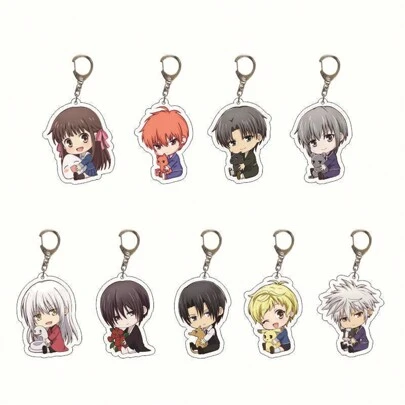 Anime Acrylic Keychain - Comic Fruits Basket Toru Surrounding Cute Same Style Acrylic Keychain Pendant Cartoon Character Pendant, Suitable For Bags And Keys, Perfect For Fans, Cosplay Accessories Car Key Bag Backpack Small Jewelry Key Ring Accessories Creative Student Backpack For School Car Accessories Goth Y2k Christmas Gift Ideas Bag Lanyards With Id Holder Car Accessories Bag Charms Car Accessories Teacher Friend Sister