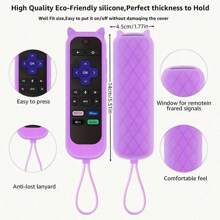 Silicone Glow In The Dark Remote Control Protective Cover, Prevents Remote From Falling And Damage. Glows In The Dark To Help Find Normally Hard To Locate Remote Control - Multicolor - View 2
