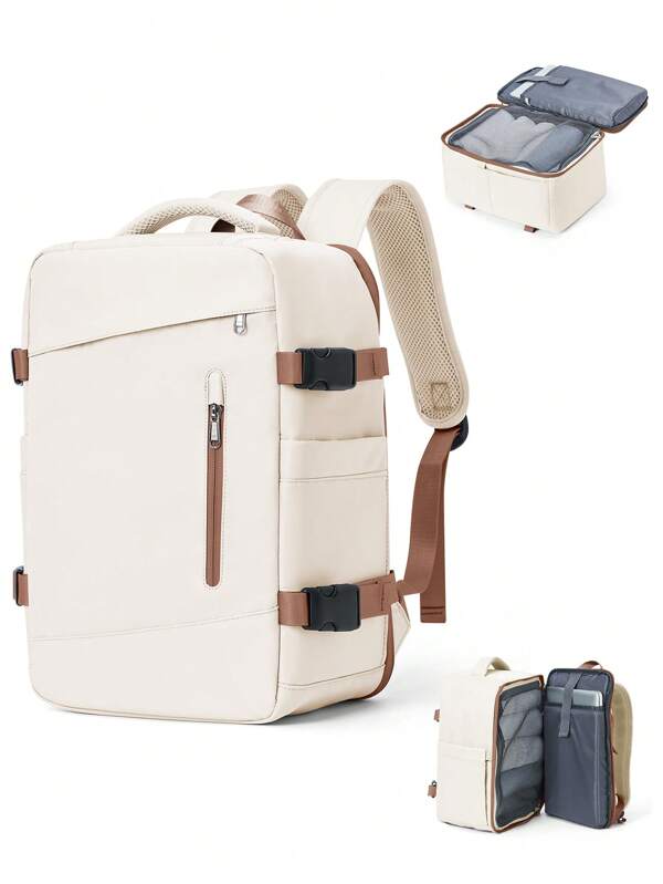 Lightweight Water-Resistance Nylon Fabric Carry On Computer - Business Fits15.6-Inch Laptop Suitable For Business Vacation College School Outdoor Holiday Shop For Boys Girls Students Presents Gift For Women Cabin Bag 40x20x25, Short Distance Large Capacity Travel Backpack For Women, Travel Essentials Stuff, Back To School Laptop Bags & Cases, School Supplies, School Backpack, School Bag, Backpack For School, Back To School Backpack, School Bookbag, Big Backpack, Backpack School, Back To School Bags, Waterproof, Laptop Compartment, Luggage Strap Design, Anti Theft, Shoes Compartment, Portable, Outdoors, Travel, Outings