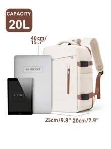 Lightweight Water-Resistance Nylon Fabric Carry On Computer - Business Fits15.6-Inch Laptop Suitable For Business Vacation College School Outdoor Holiday Shop For Boys Girls Students Presents Gift For Women Cabin Bag 40x20x25, Short Distance Large Capacity Travel Backpack For Women, Travel Essentials Stuff, Back To School Laptop Bags & Cases, School Supplies, School Backpack, School Bag, Backpack For School, Back To School Backpack, School Bookbag, Big Backpack, Backpack School, Back To School Bags, Waterproof, Laptop Compartment, Luggage Strap Design, Anti Theft, Shoes Compartment, Portable, Outdoors, Travel, Outings