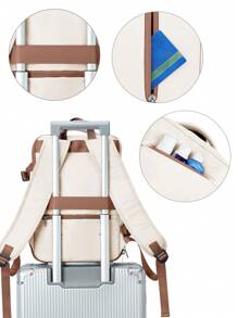 Lightweight Water-Resistance Nylon Fabric Carry On Computer - Business Fits15.6-Inch Laptop Suitable For Business Vacation College School Outdoor Holiday Shop For Boys Girls Students Presents Gift For Women Cabin Bag 40x20x25, Short Distance Large Capacity Travel Backpack For Women, Travel Essentials Stuff, Back To School Laptop Bags & Cases, School Supplies, School Backpack, School Bag, Backpack For School, Back To School Backpack, School Bookbag, Big Backpack, Backpack School, Back To School Bags, Waterproof, Laptop Compartment, Luggage Strap Design, Anti Theft, Shoes Compartment, Portable, Outdoors, Travel, Outings