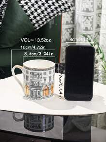 WGROOM 1 件陶瓷杯适用于厨房、餐厅、客厅、礼物、咖啡杯/马克杯，用于茶、咖啡、牛奶、果汁、婚礼、派对、生日礼物 - 彩色 - 查看 14