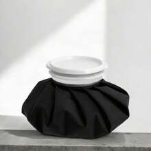PromoClick Airtight Polyester Bag For Ice Or Hot Water With Plastic Twist-Off Lid. - Black - View 1
