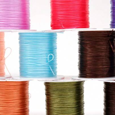 10M/Roll Strong Elastic Crystal Beading Cord 1mm For Bracelets Stretch Thread String Necklace DIY Jewelry Making Cords Line