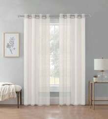 TRANSPARENT VEIL CURTAIN - PEARL - View 1