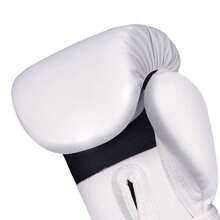 GINGPAI 1pair White & Pink Adult Boxing Gloves For Youth, Professional Combat Training, Muay Thai, Sanda, Durable Gear For Fighting Bags